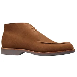 7 CM / 2.76 Inches CMR CHAMARIPA Chukka Elevator Boots - Handcrafted Brown Suede Men's Height Increasing Casual Boots