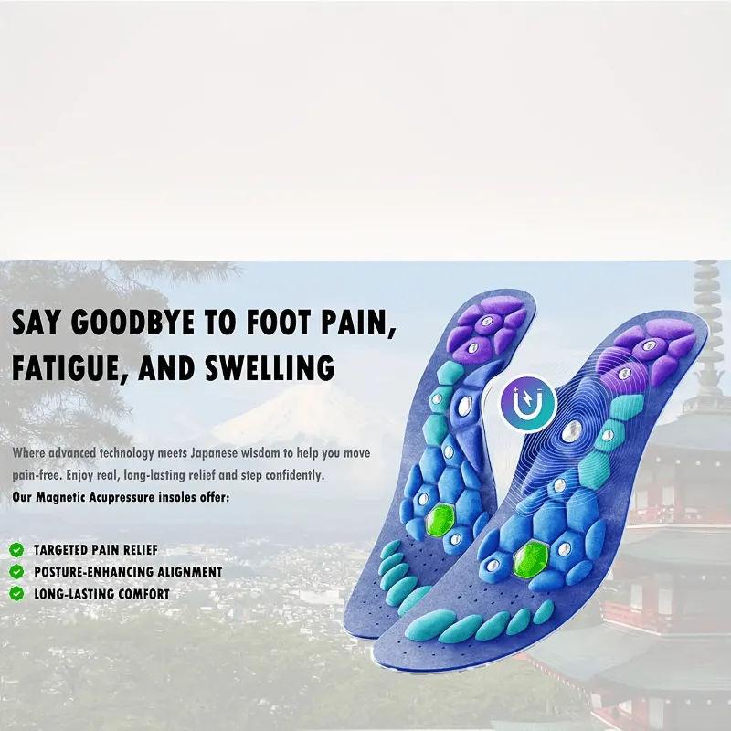Acupressure Insoles for Pain Relief – Orthopedic Foot Massage Insoles
