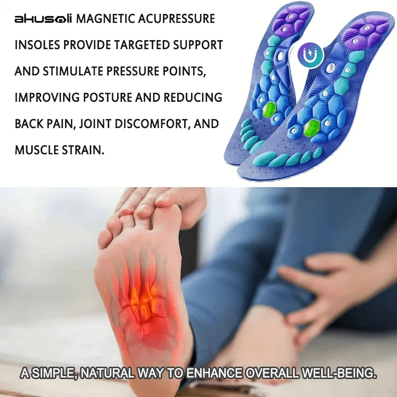 Acupressure Insoles for Pain Relief – Orthopedic Foot Massage Insoles