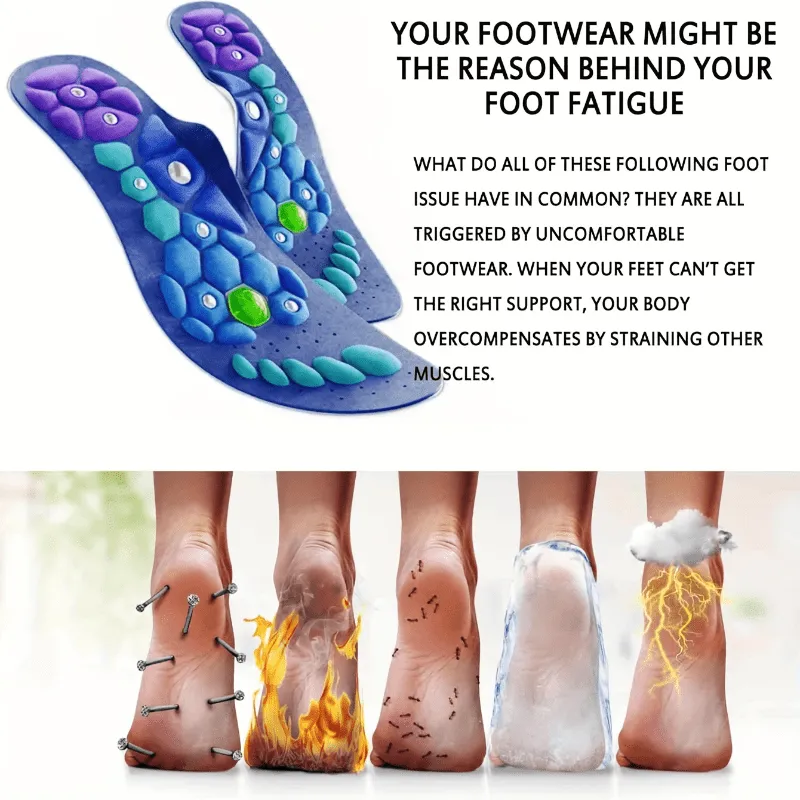 Acupressure Insoles for Pain Relief – Orthopedic Foot Massage Insoles