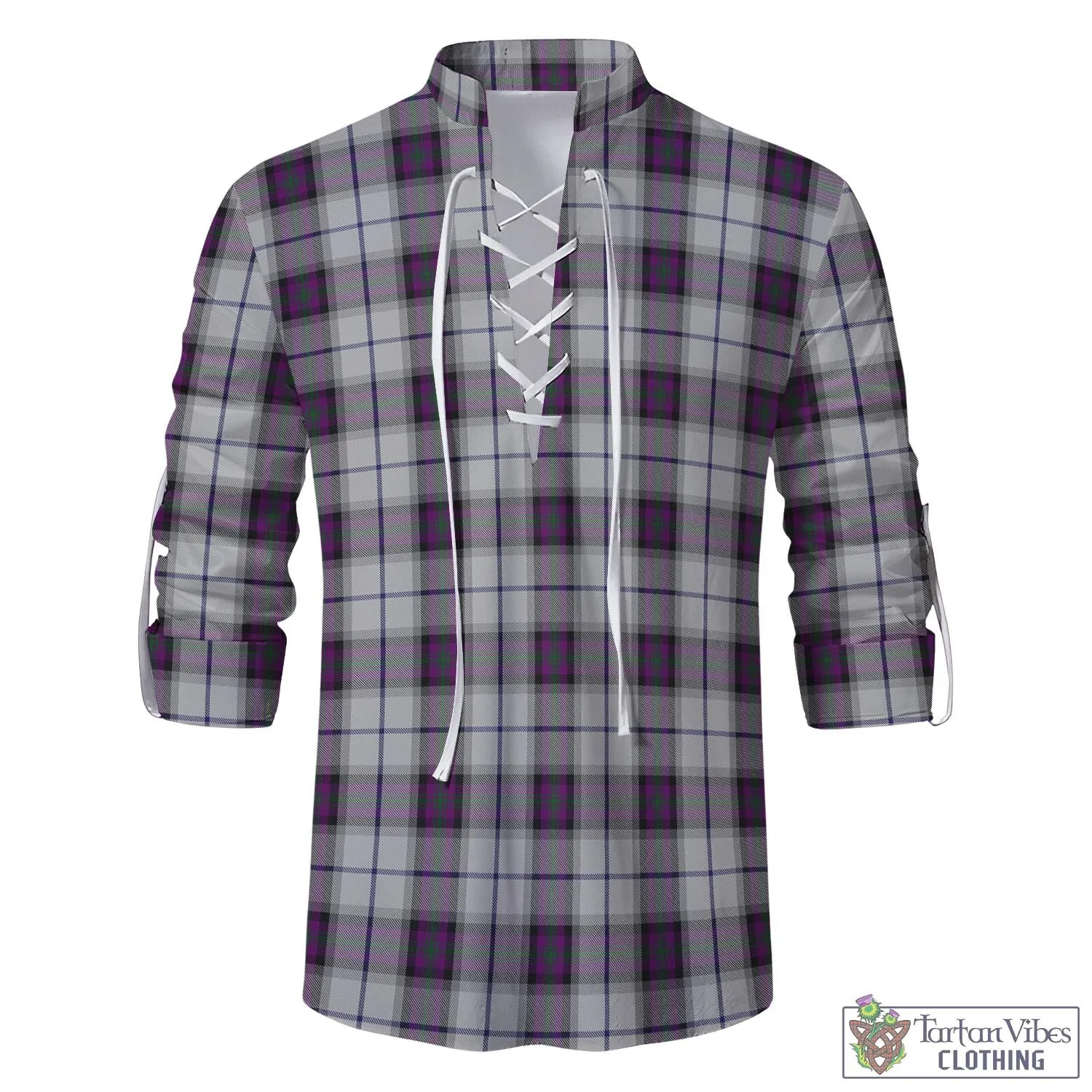 Alexander of Menstry Dress Tartan Men's Scottish Traditional Jacobite Ghillie Kilt Shirt
