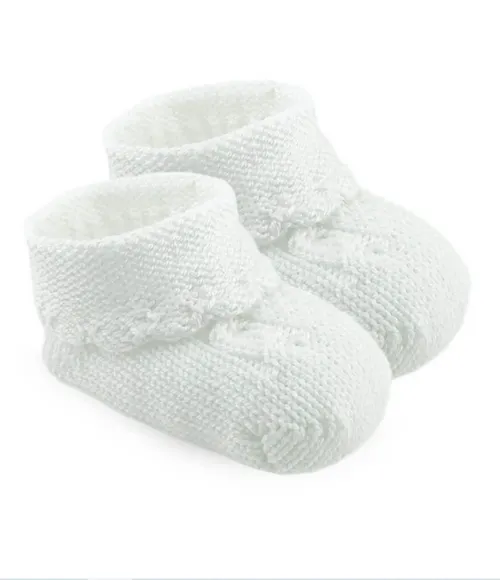 Baby Cable Knit Booties
