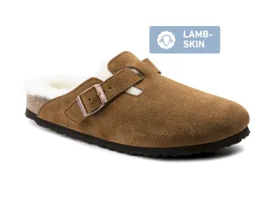 Birkenstock Boston Shearling Mink Suede Lamb Skin Made In Germany