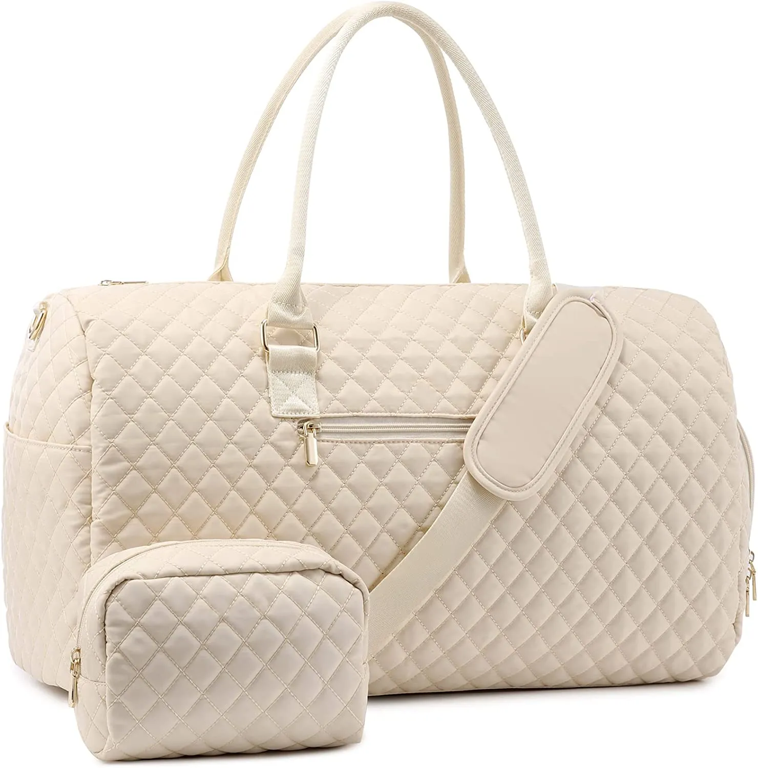 Canvas Overnight Bag with Shoe Compartment and Toiletry Bag / Custom Shop