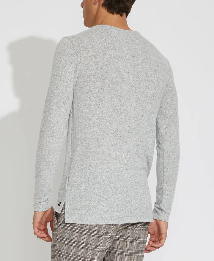 Civil Society Heather Light Gray Knit Henley