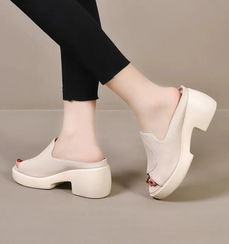Comfort Leather Orthopedic Slippers