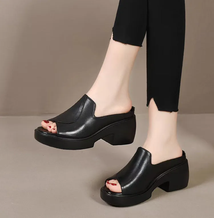 Comfort Leather Orthopedic Slippers