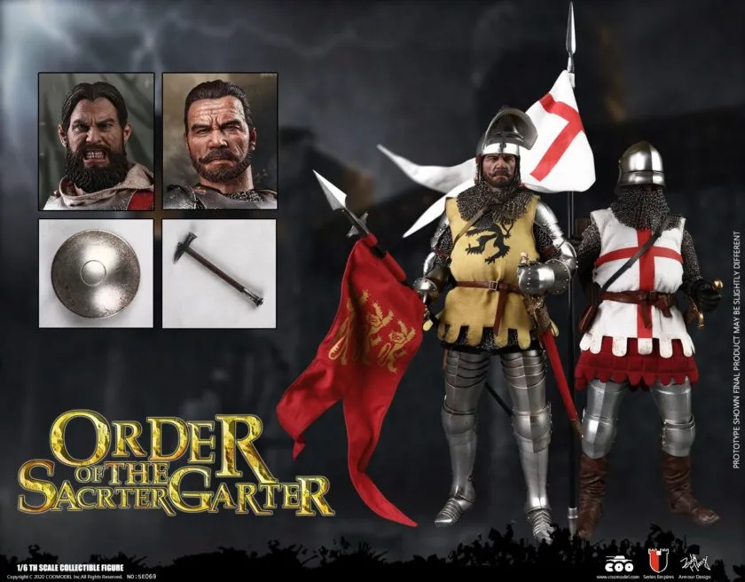 COOMODEL [CM-SE069] DOUBLE-FIGURE SET OF ENGLISH KNIGHTS