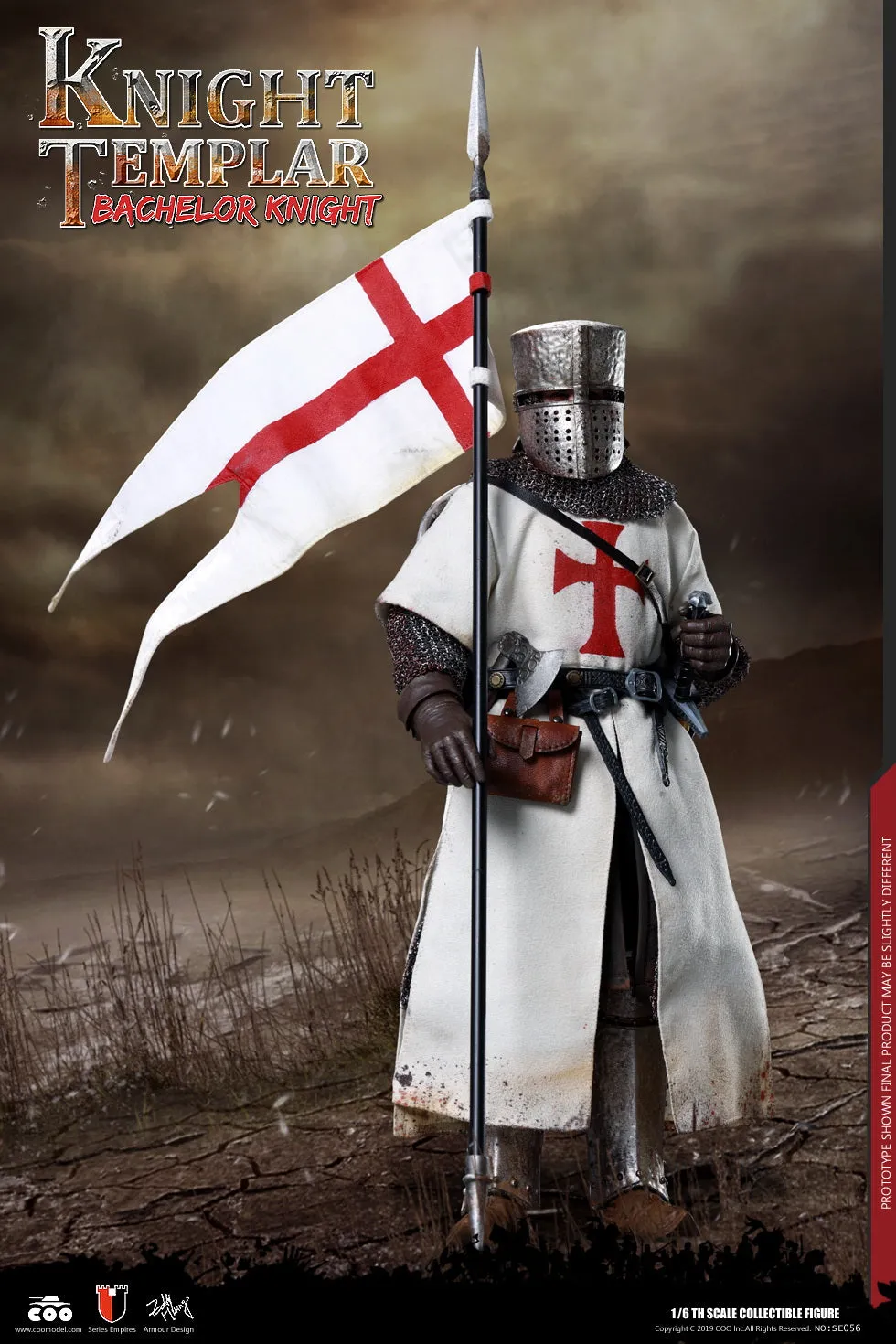 Coomodel SE056 BACHELOR OF KNIGHTS TEMPLAR 1/6 Scale Action Figure