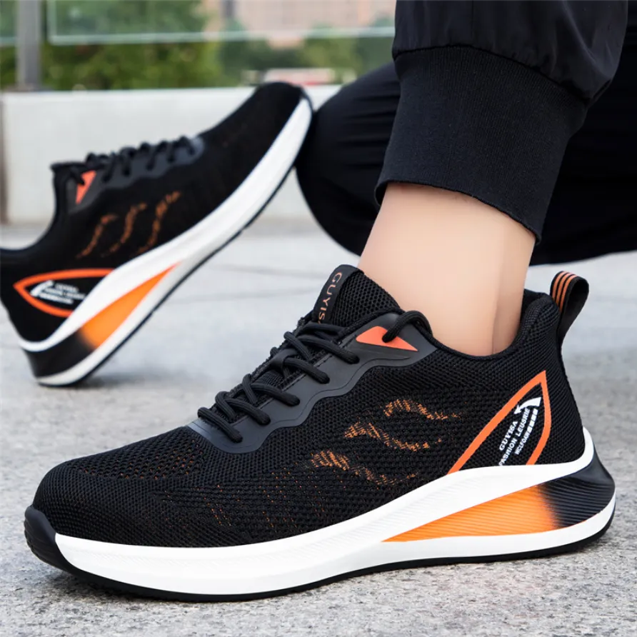 Cuzcare Orthopedic Breathable Shoes For Men Arch Support Anti-Smash Anti-Puncture
