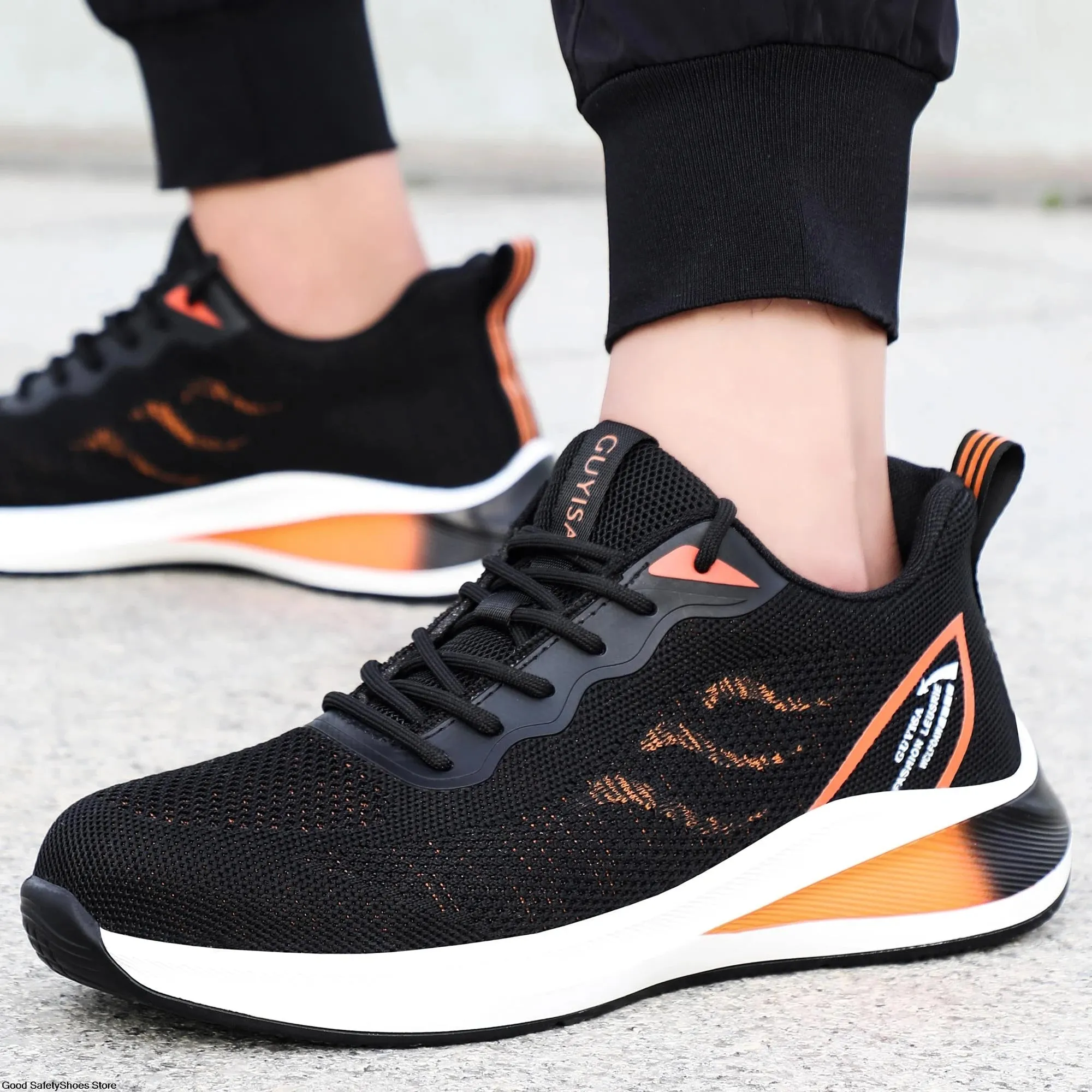 Cuzcare Orthopedic Breathable Shoes For Men Arch Support Anti-Smash Anti-Puncture