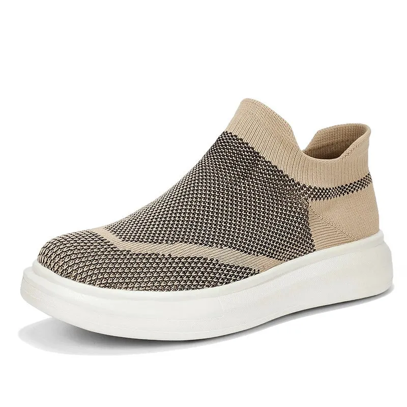 Cuzcare Orthopedic Men Shoes Breathable Arch Support Fashionable Sock Shoes