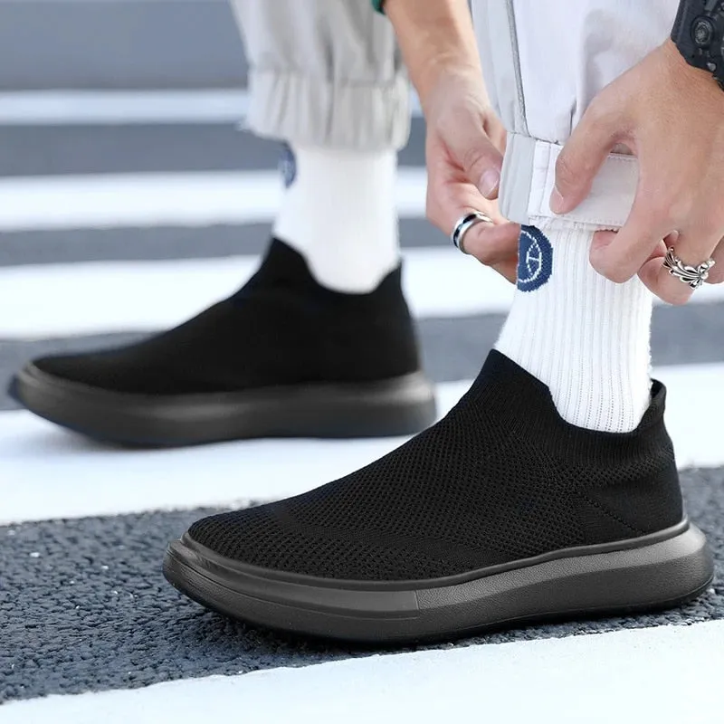 Cuzcare Orthopedic Men Shoes Breathable Arch Support Fashionable Sock Shoes
