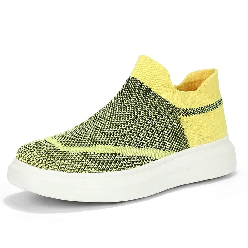 Cuzcare Orthopedic Men Shoes Breathable Arch Support Fashionable Sock Shoes