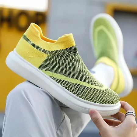 Cuzcare Orthopedic Men Shoes Breathable Arch Support Fashionable Sock Shoes