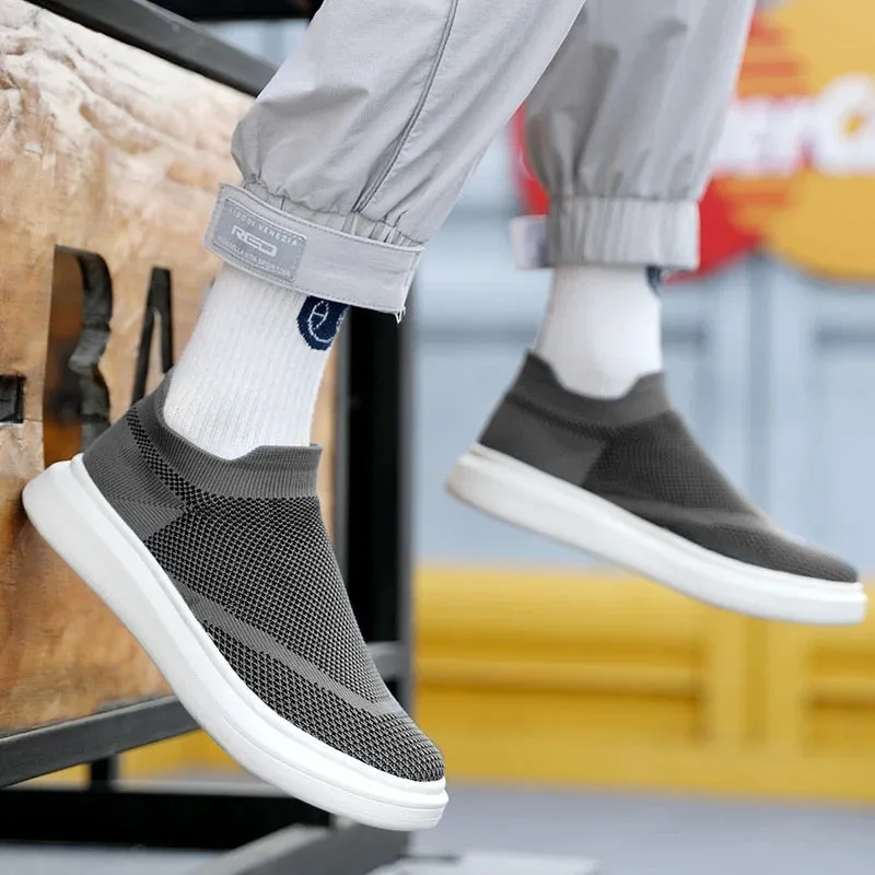Cuzcare Orthopedic Men Shoes Breathable Arch Support Fashionable Sock Shoes