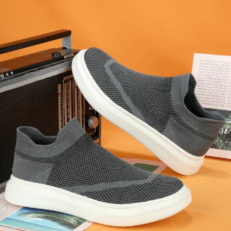 Cuzcare Orthopedic Men Shoes Breathable Arch Support Fashionable Sock Shoes
