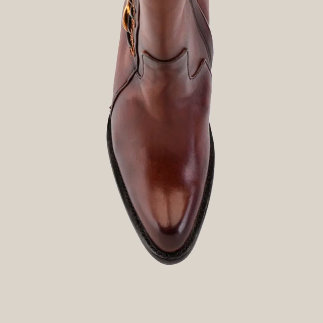 Francia Rings Tall Shaft Tan - J Toe