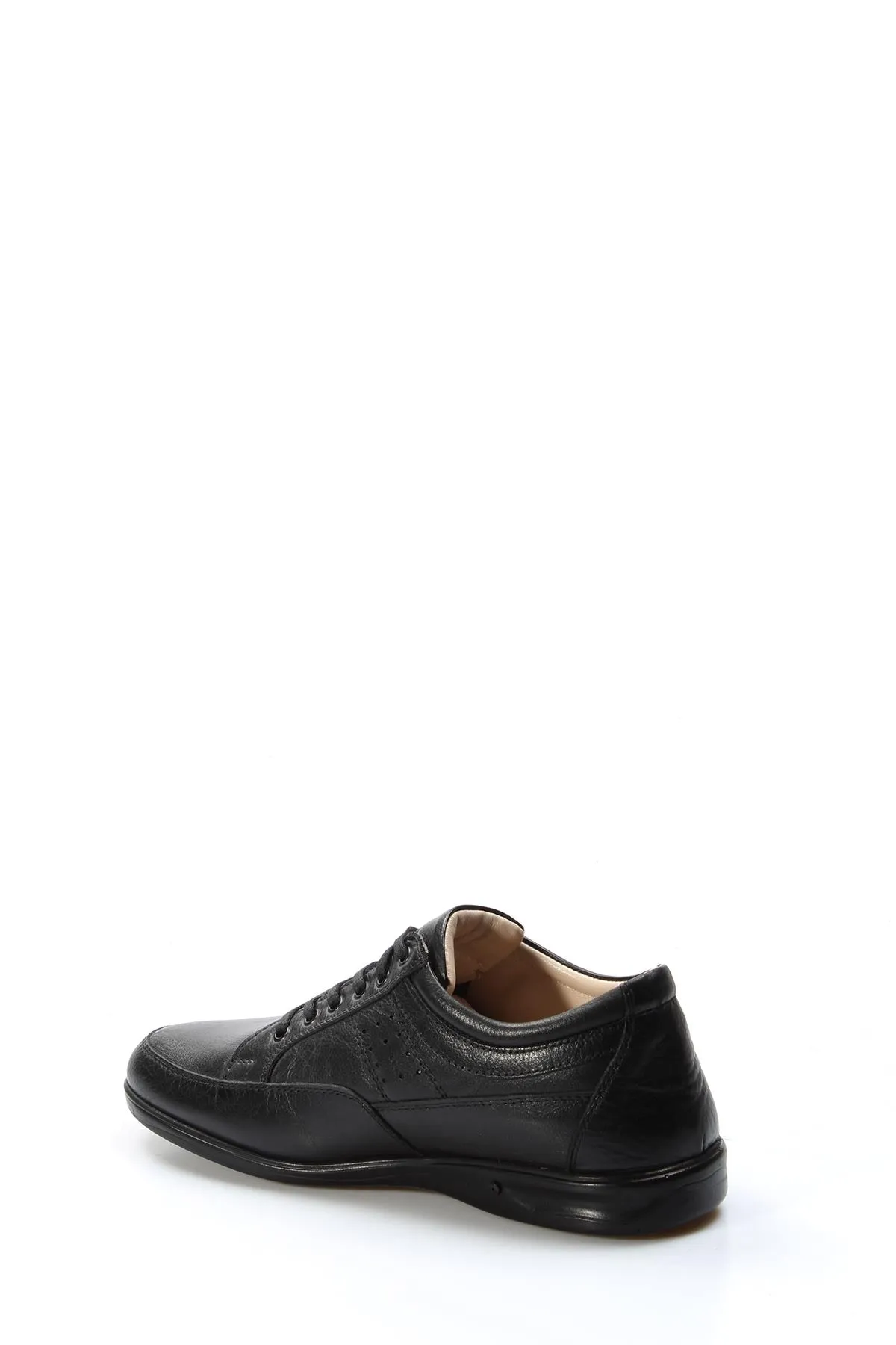 FST Genuine Leather Orthopedic Men's Casual Shoes 662MA03 Black - Cihuatlán