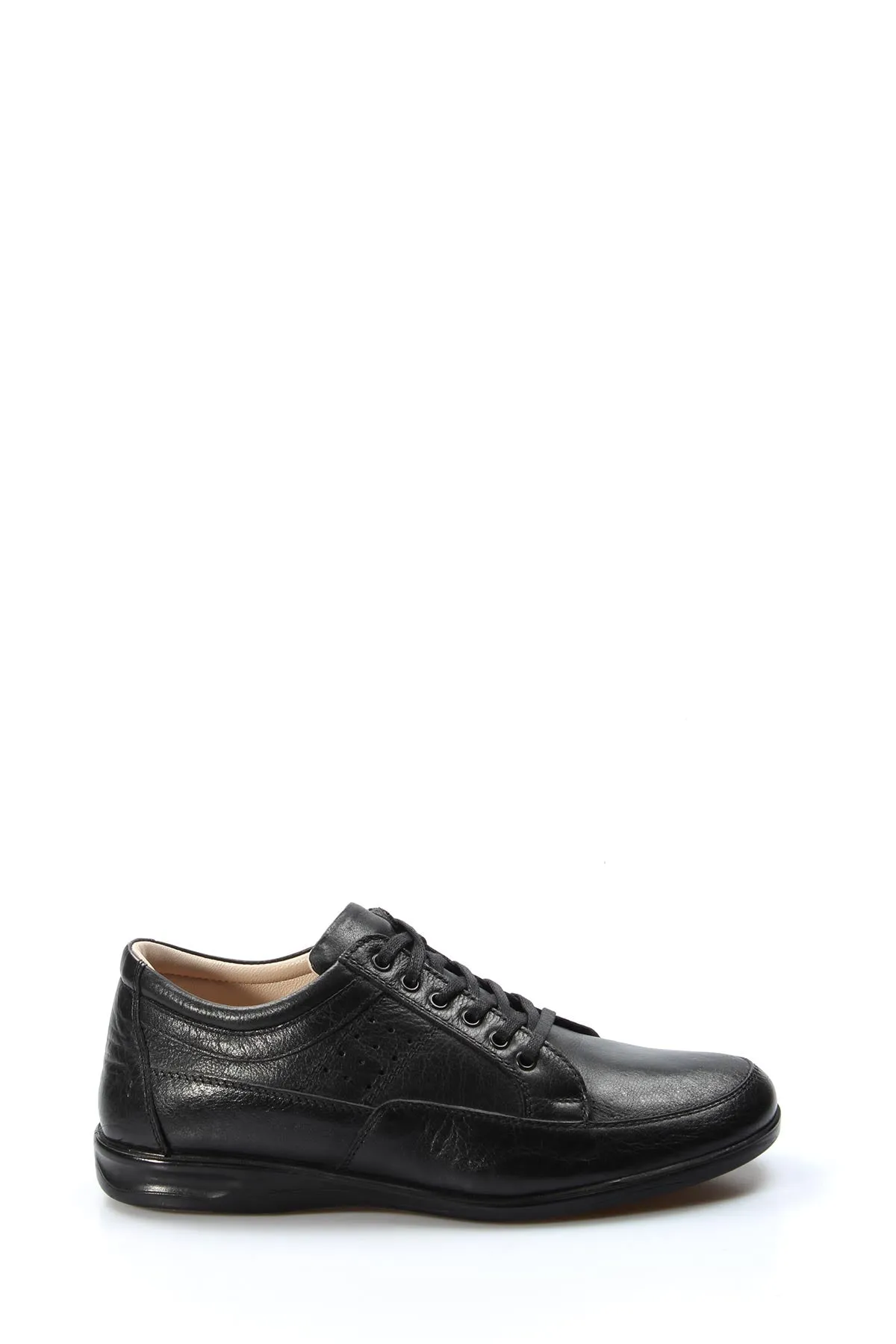 FST Genuine Leather Orthopedic Men's Casual Shoes 662MA03 Black - Cihuatlán