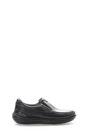FST Genuine Leather Orthopedic Men's Casual Shoes 662MA03POL Black - Nettetal