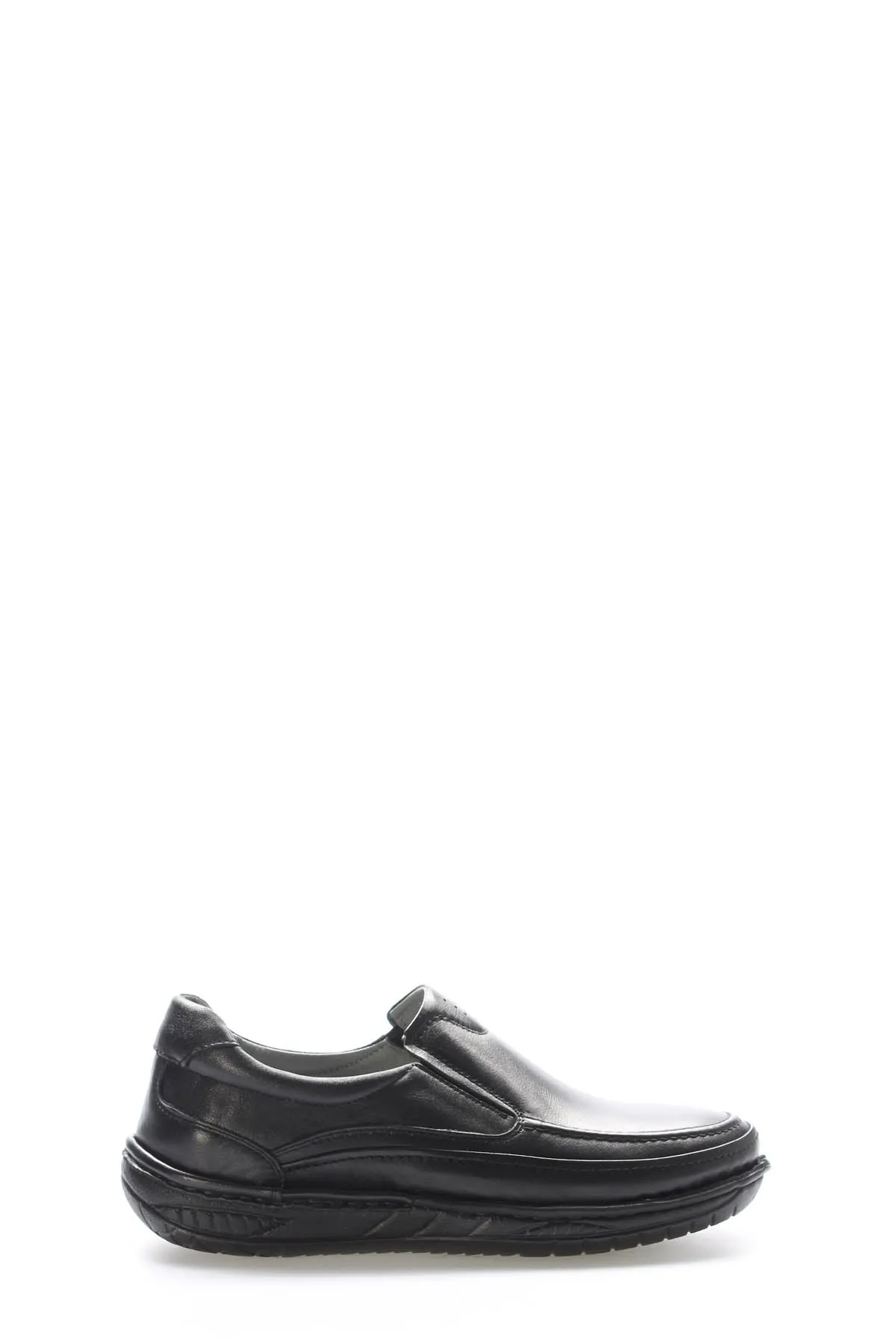 FST Genuine Leather Orthopedic Men's Casual Shoes 662MA03POL Black - Nettetal