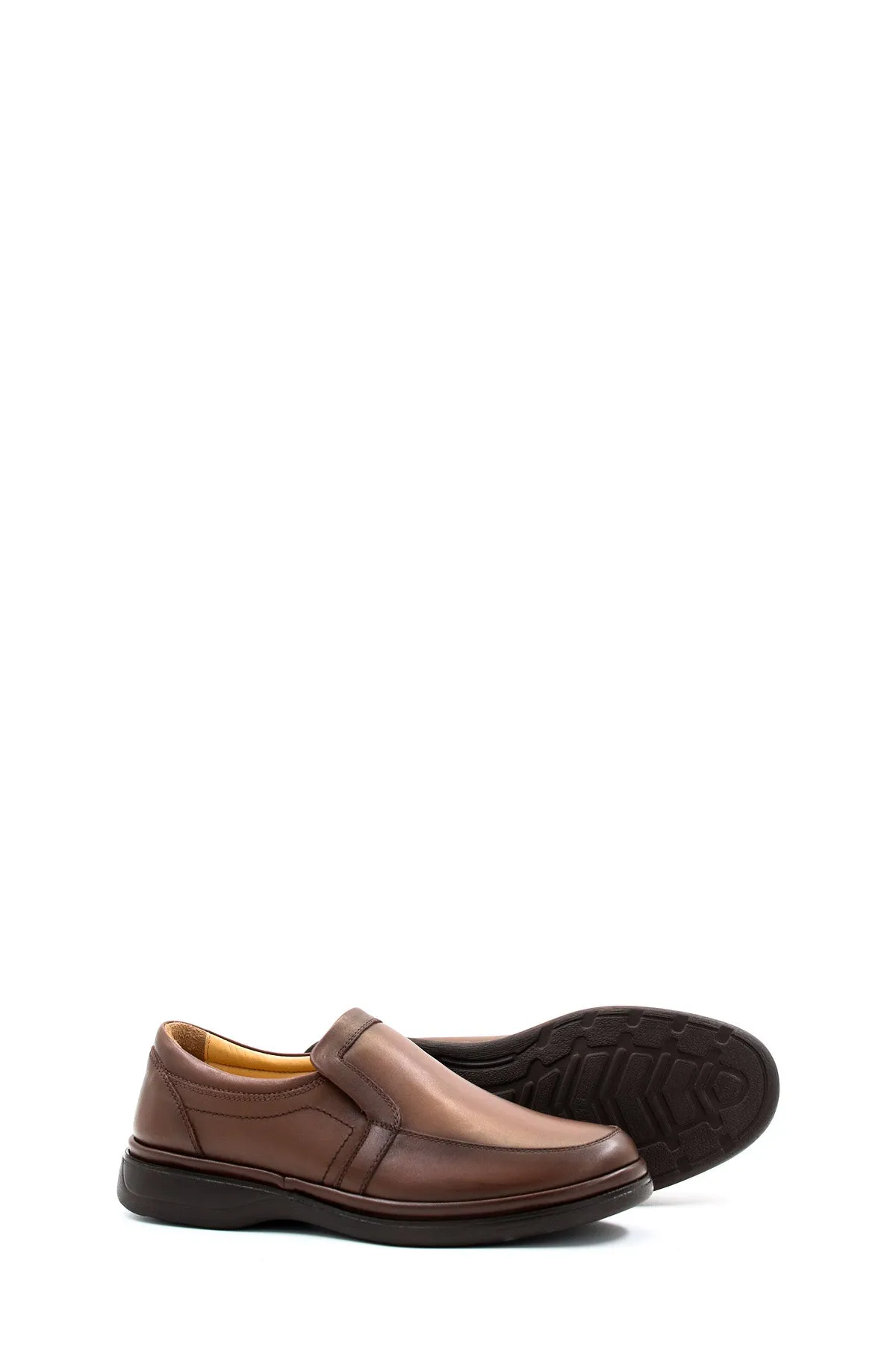 FST Genuine Leather Orthopedic Men's Casual Shoes 662MA209 Brown - Richland
