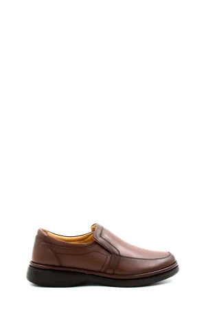 FST Genuine Leather Orthopedic Men's Casual Shoes 662MA209 Brown - Richland