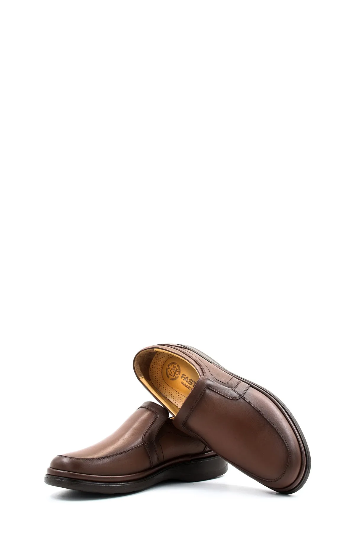 FST Genuine Leather Orthopedic Men's Casual Shoes 662MA209 Brown - Richland