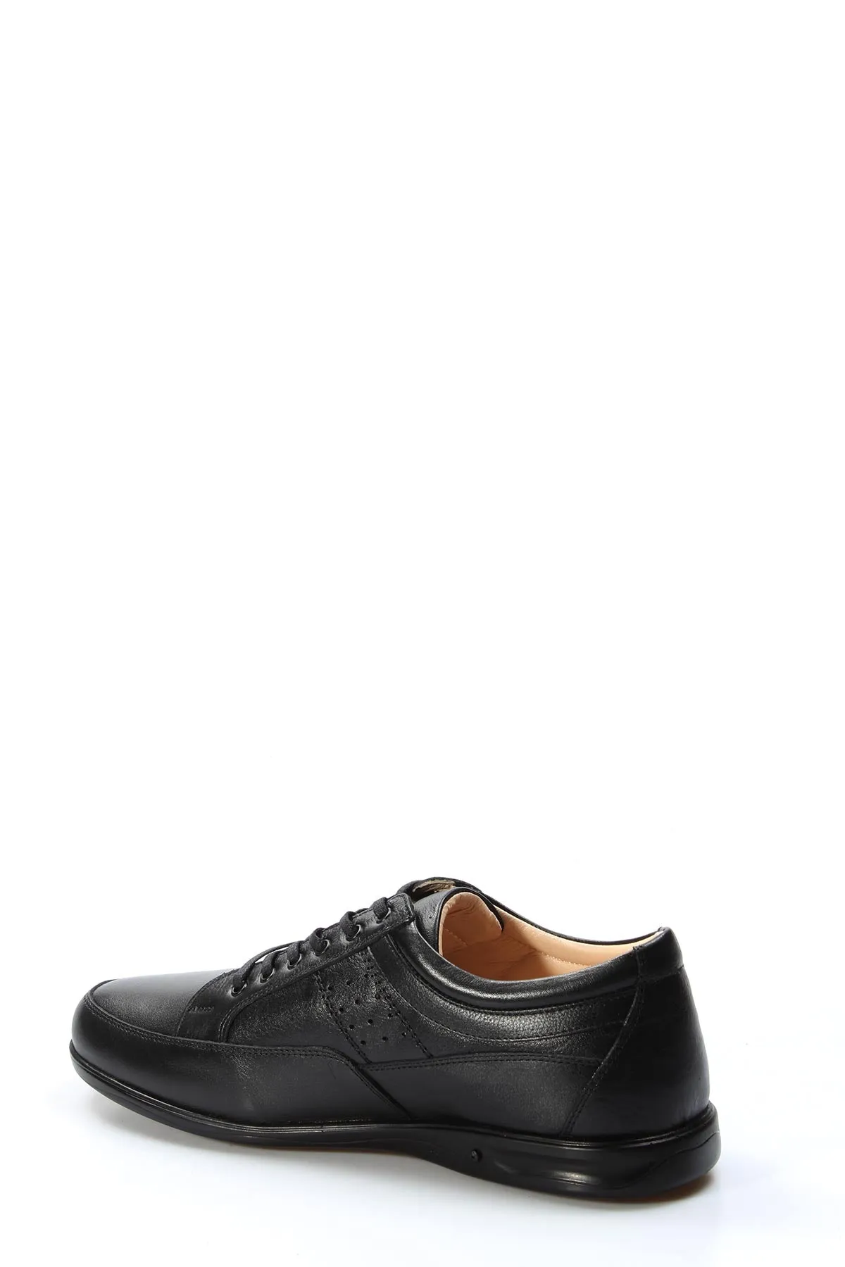 FST Genuine Leather Orthopedic Men's Casual Shoes 662MBA03 Black - Gera
