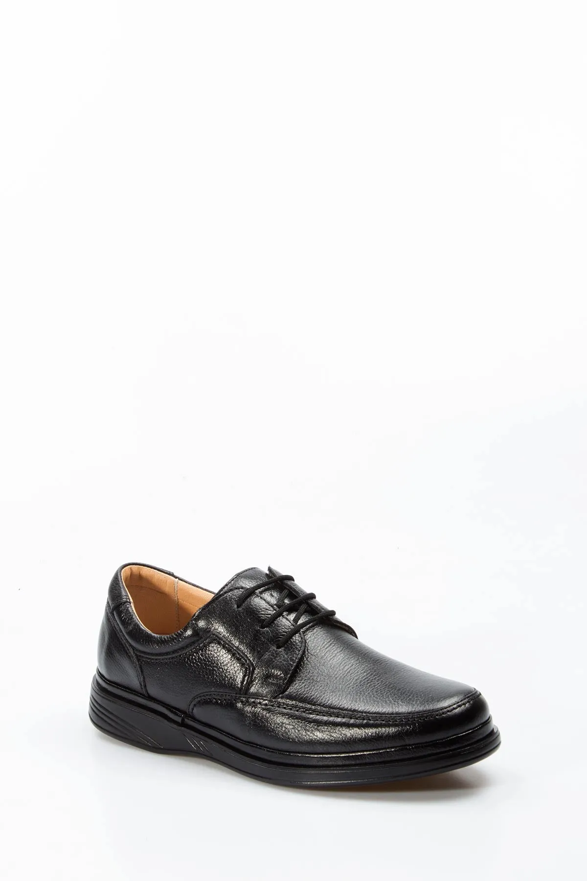 FST Genuine Leather Orthopedic Men's Casual Shoes 815MA1302 Black - Castres