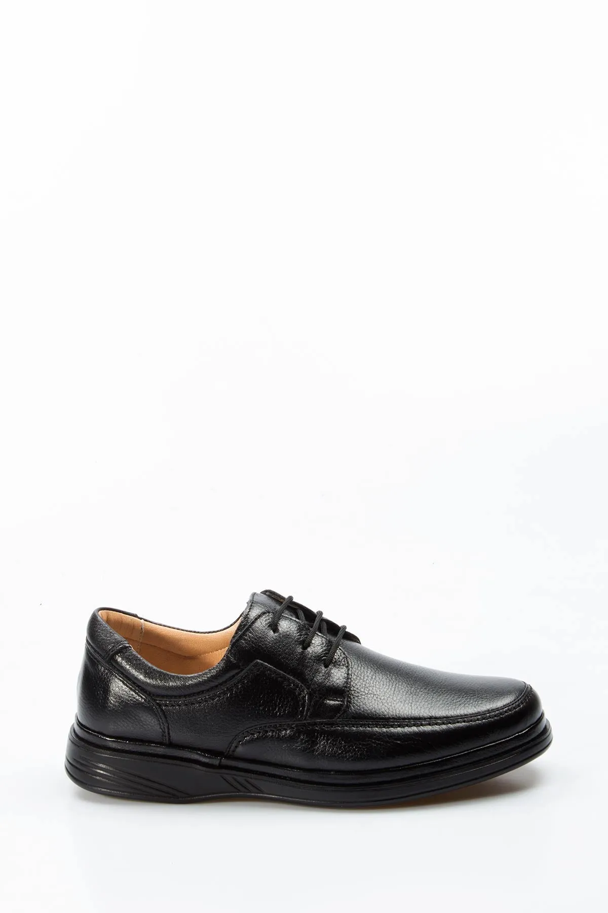 FST Genuine Leather Orthopedic Men's Casual Shoes 815MA1302 Black - Castres