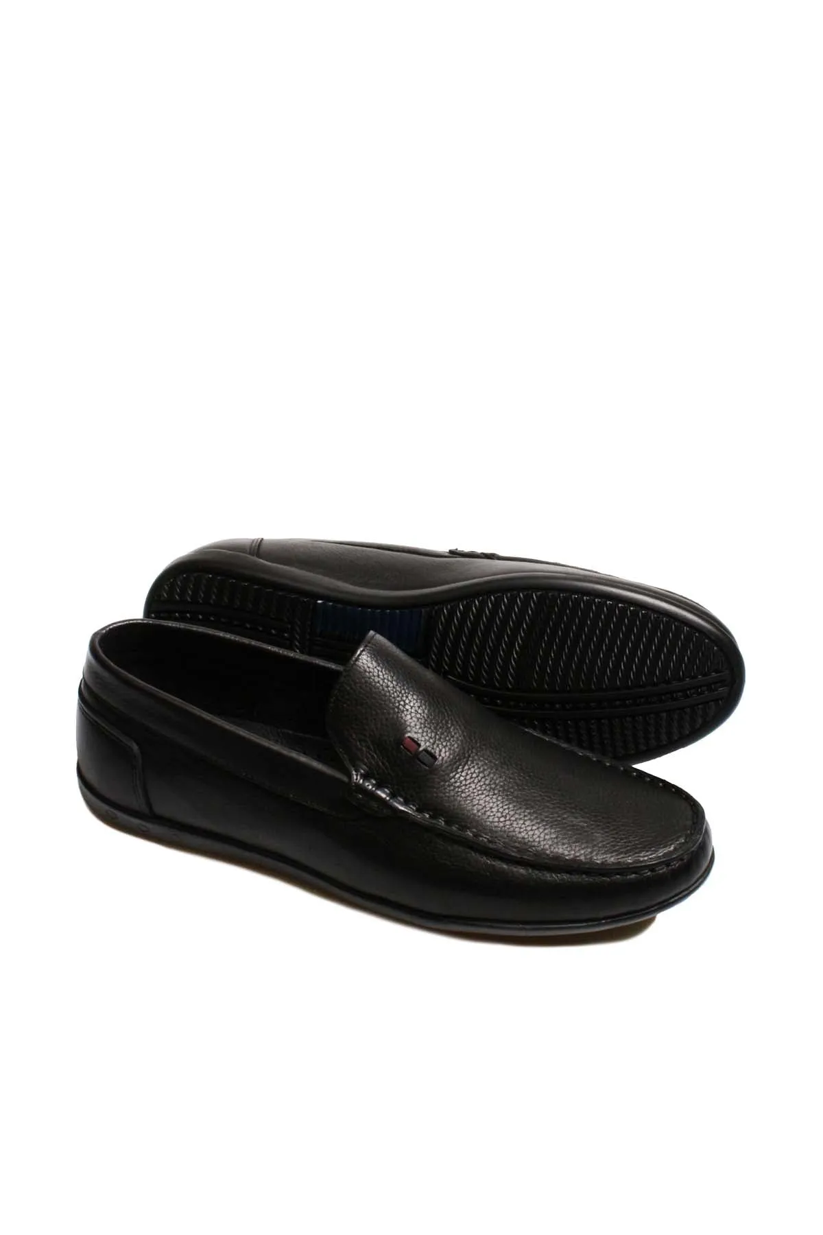 FST Genuine Leather Orthopedic Men's Casual Shoes 815MA1502 Black - Brighton