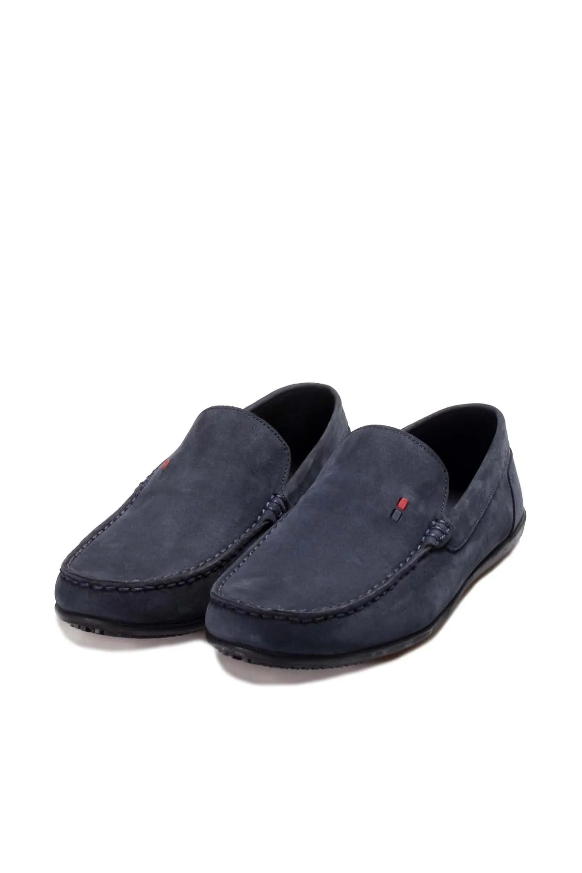 FST Genuine Leather Orthopedic Men's Casual Shoes 815MA1502 Navy Nubuck - Dothan