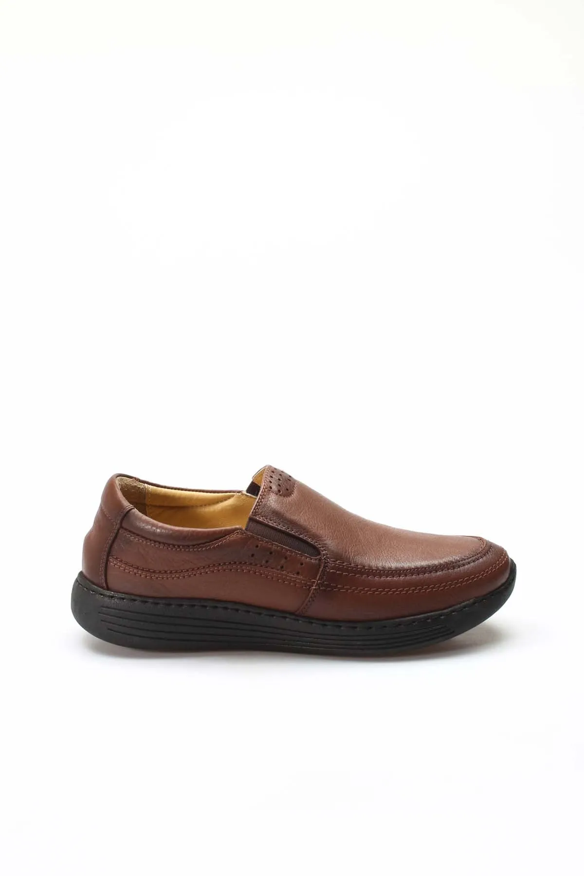 FST Genuine Leather Orthopedic Men's Casual Shoes 951MA204 Brown - Eau Claire