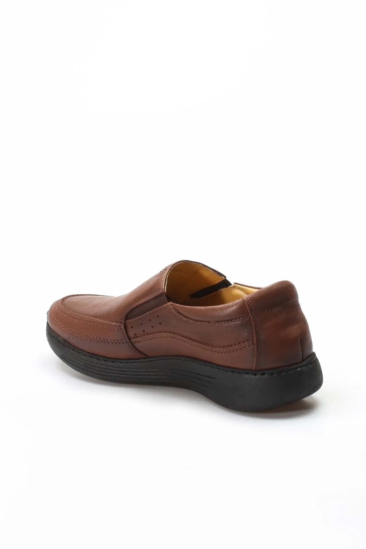 FST Genuine Leather Orthopedic Men's Casual Shoes 951MA204 Brown - Eau Claire