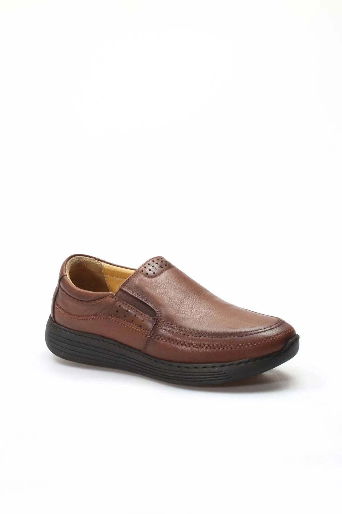 FST Genuine Leather Orthopedic Men's Casual Shoes 951MA204 Brown - Eau Claire