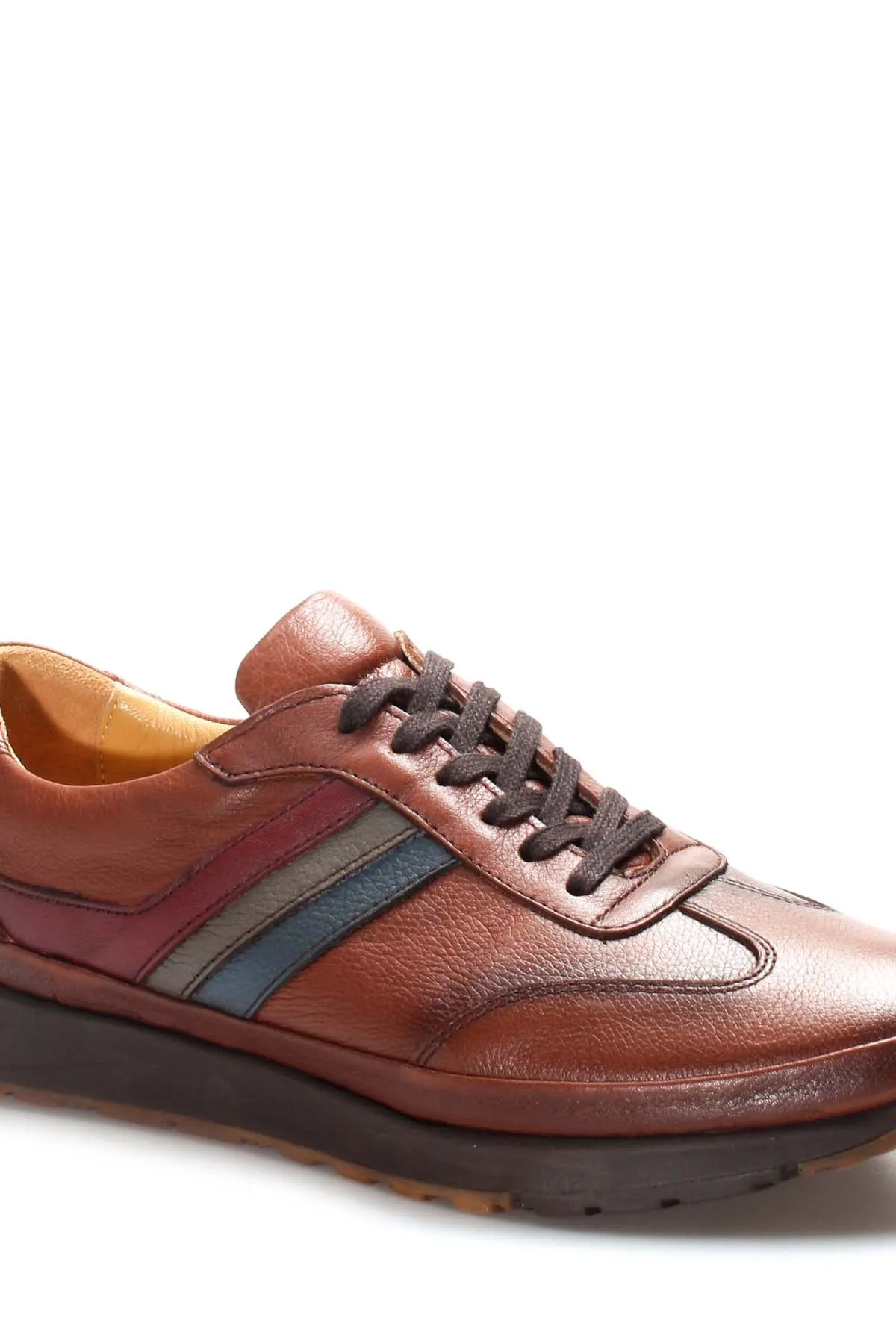 FST Genuine Leather Orthopedic Men's Sports Shoes 662MA1001 Brown - Gillingham