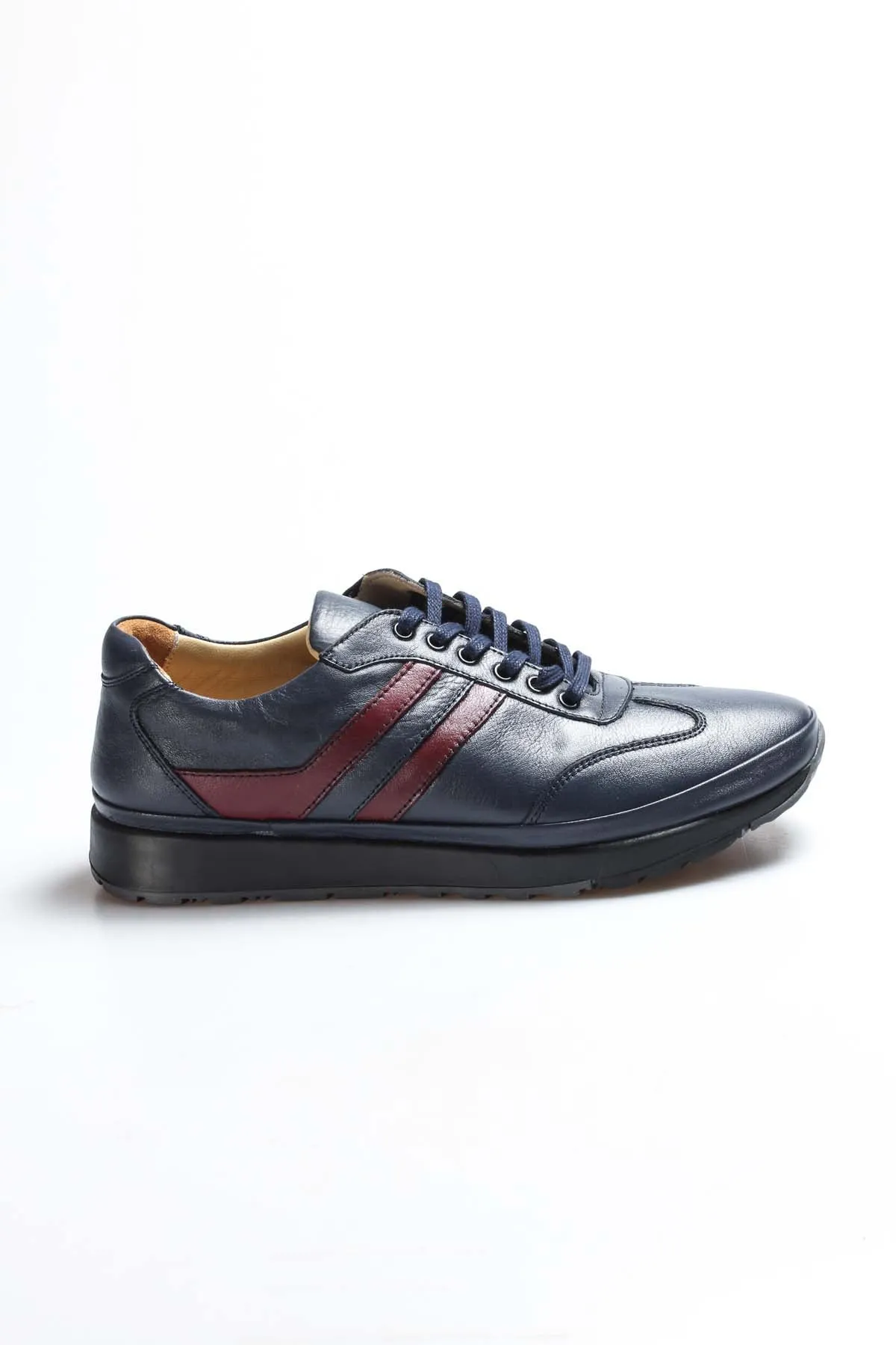 FST Genuine Leather Orthopedic Men's Sports Shoes 662MA1001 Navy Blue - Farnborough