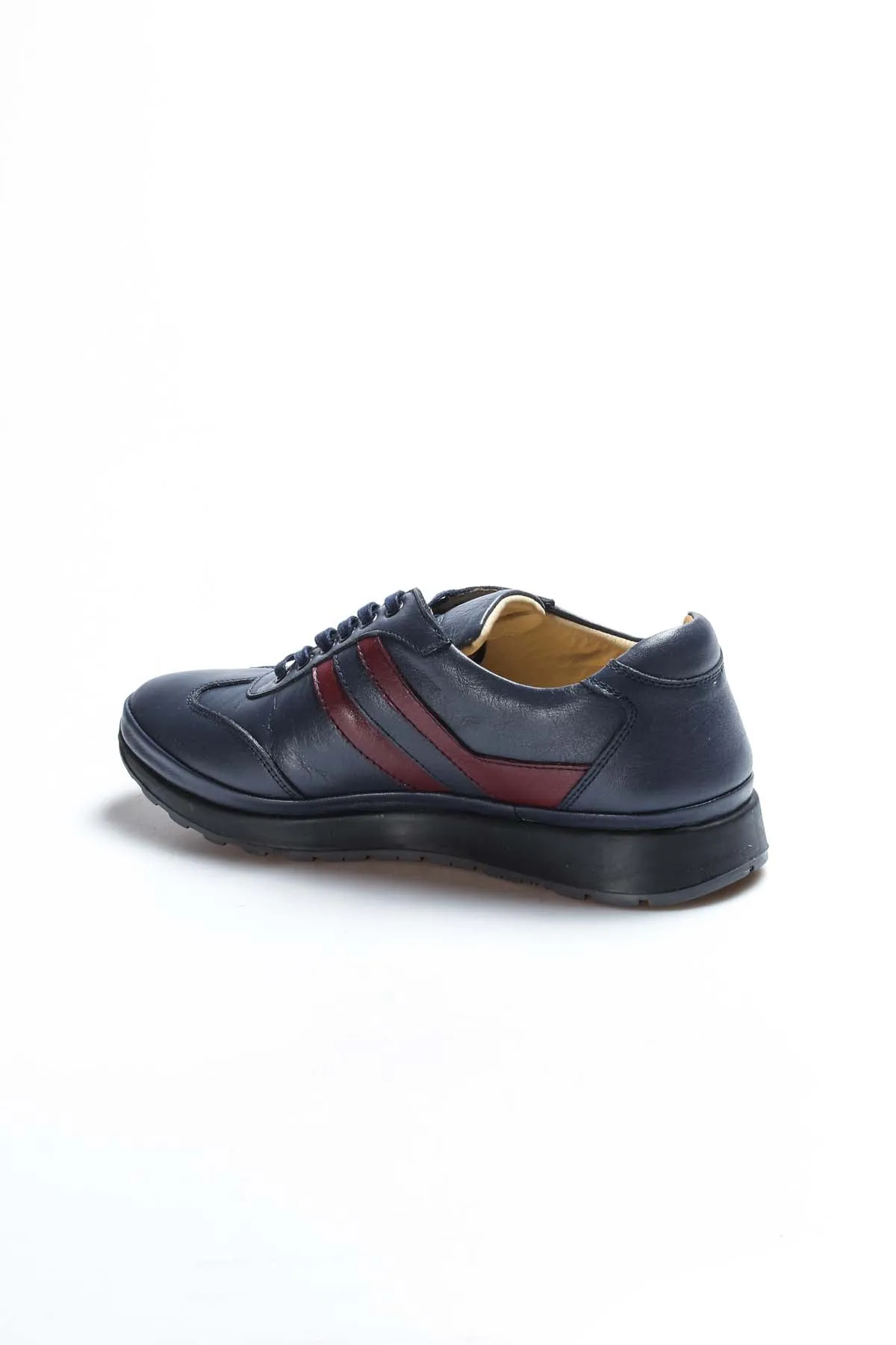 FST Genuine Leather Orthopedic Men's Sports Shoes 662MA1001 Navy Blue - Farnborough