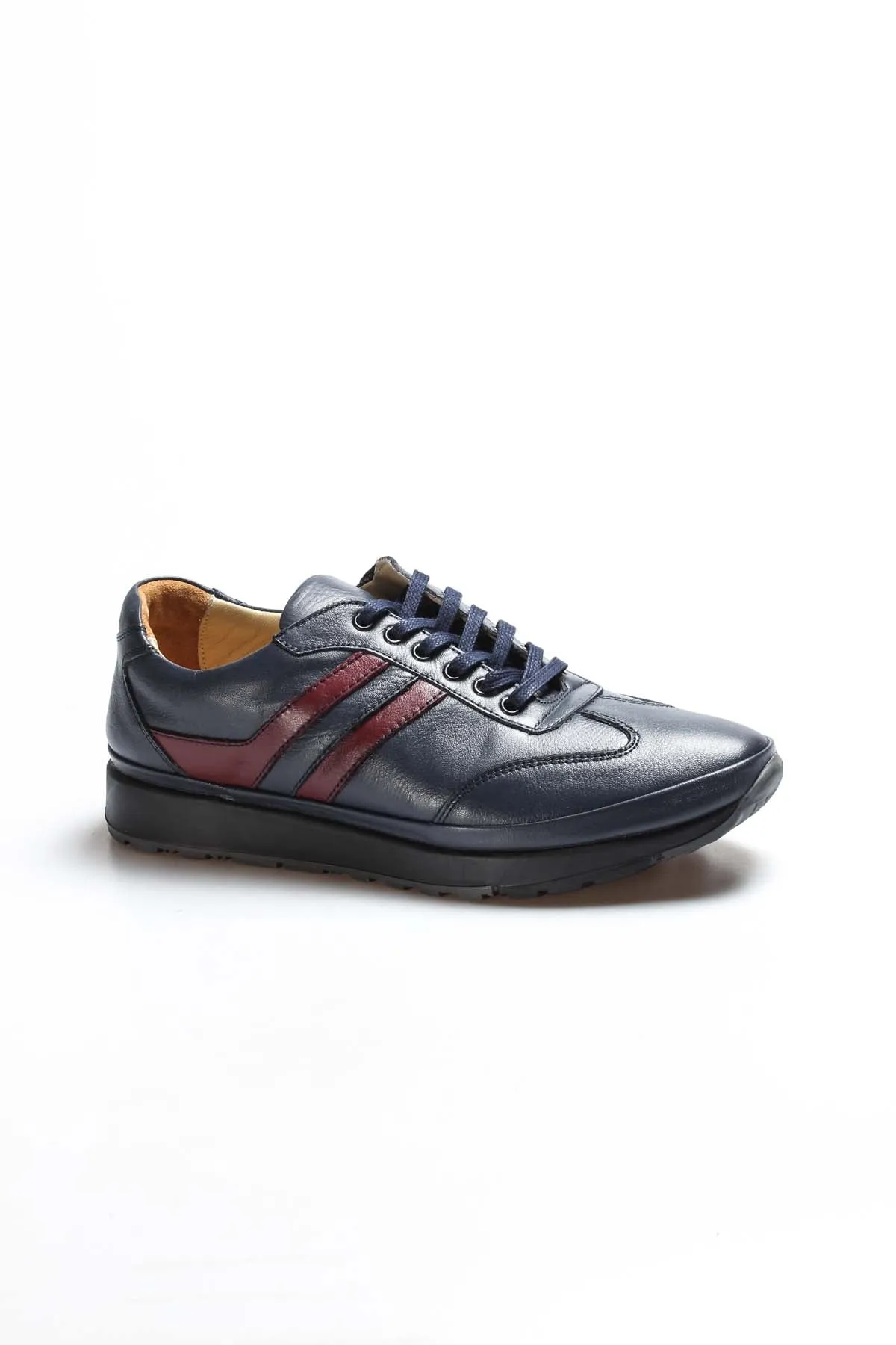 FST Genuine Leather Orthopedic Men's Sports Shoes 662MA1001 Navy Blue - Farnborough