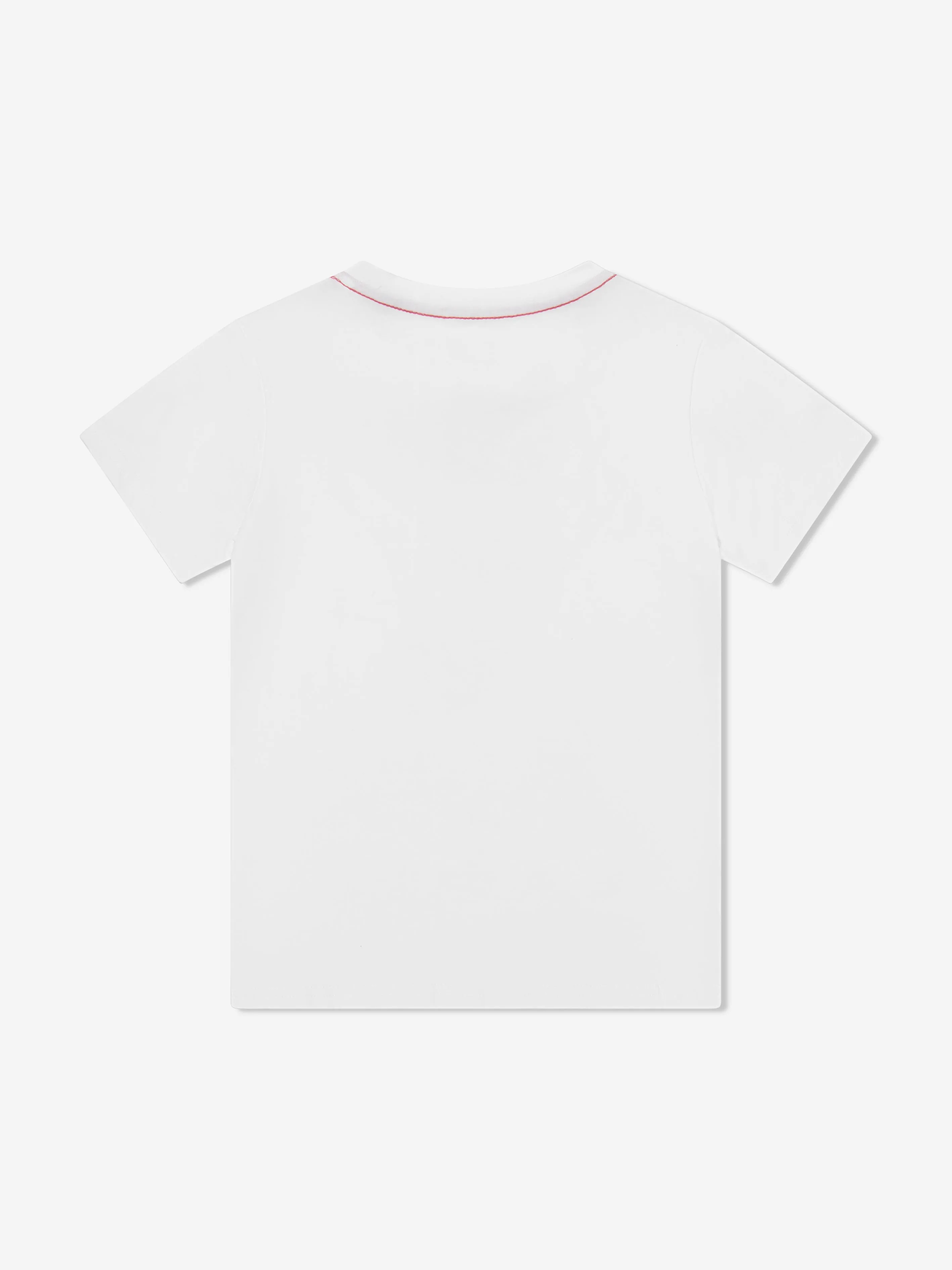 Guess Boys Logo Print T-Shirt in White