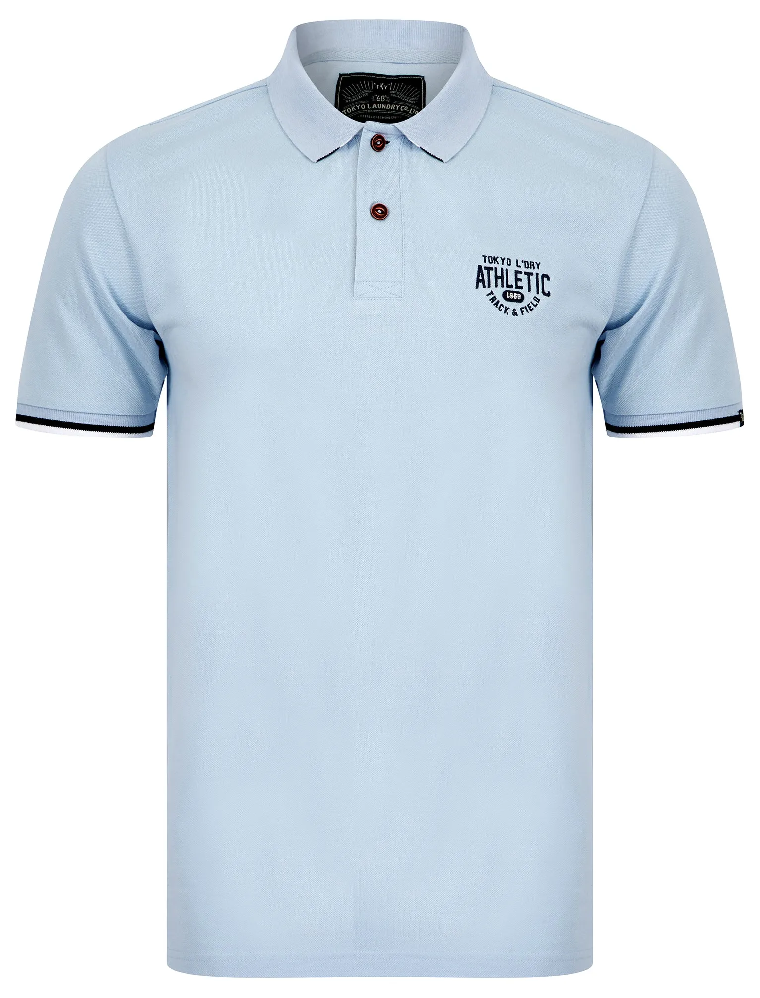 Hershell Cotton Pique Polo Shirt in Kentucky Blue - Tokyo Laundry