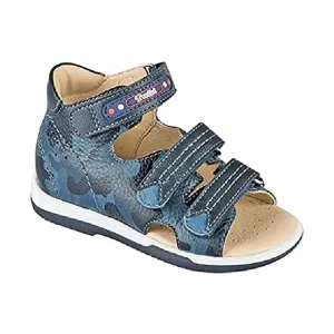 Leather Orthopedic High Back Kids AFO Sandals Size 23