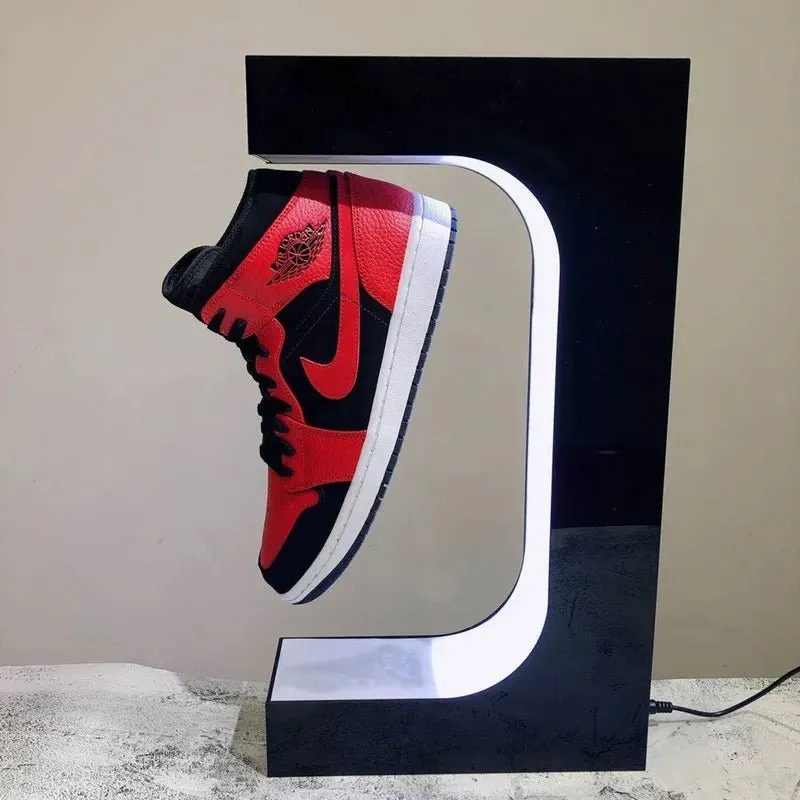 Levitating Shoe Display Stand - Magnetic Levitation Shoe Stand with LED Light