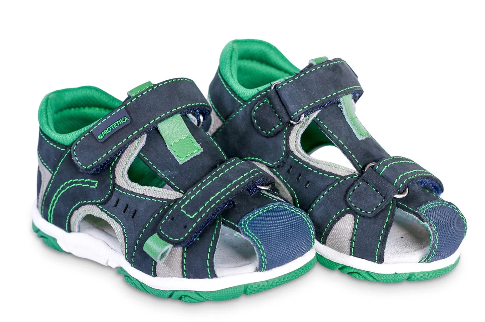LORENZO green toddler boy arch support sandals