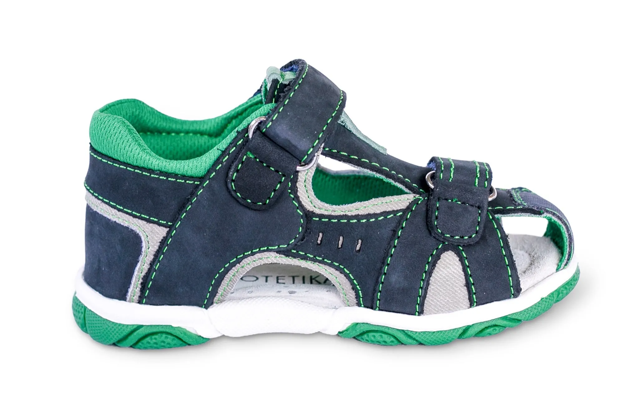 LORENZO green toddler boy arch support sandals