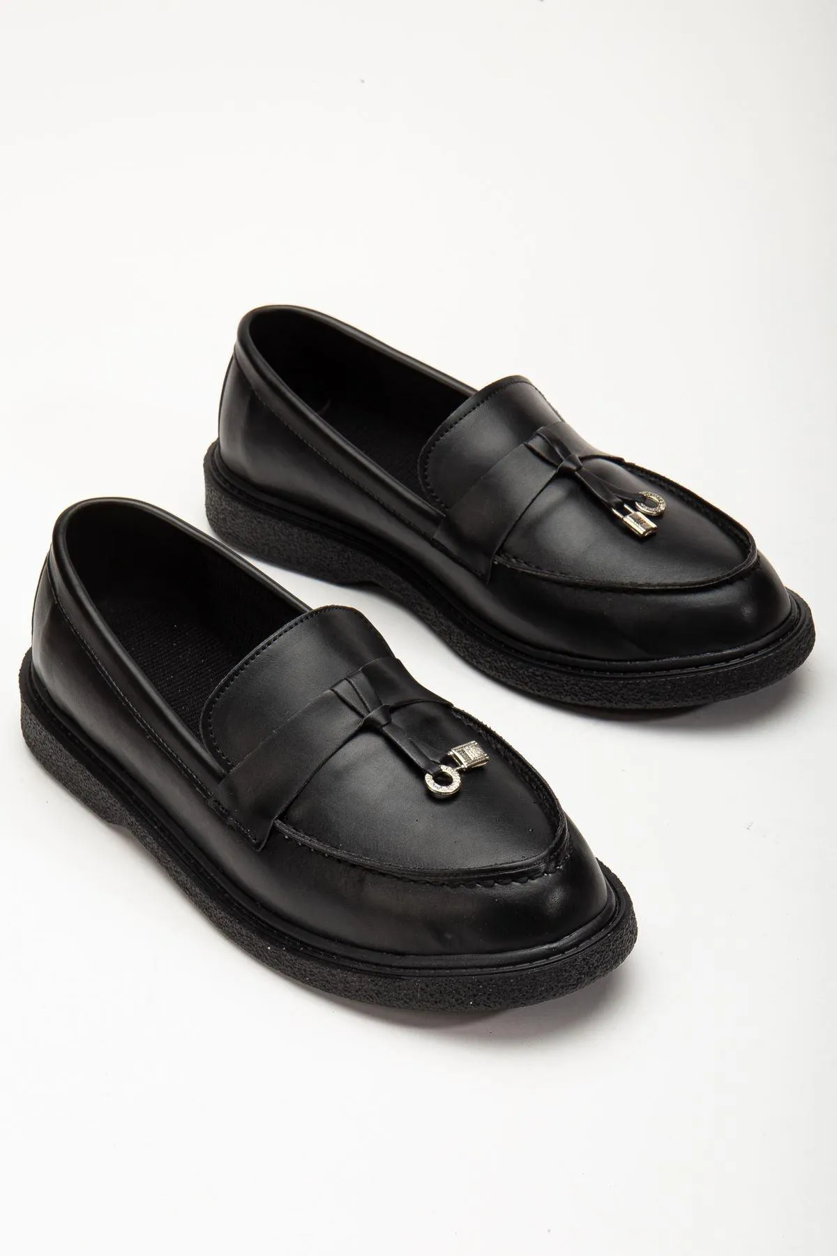 Luigi Black Skin Women's Orthopedic Ballerinas