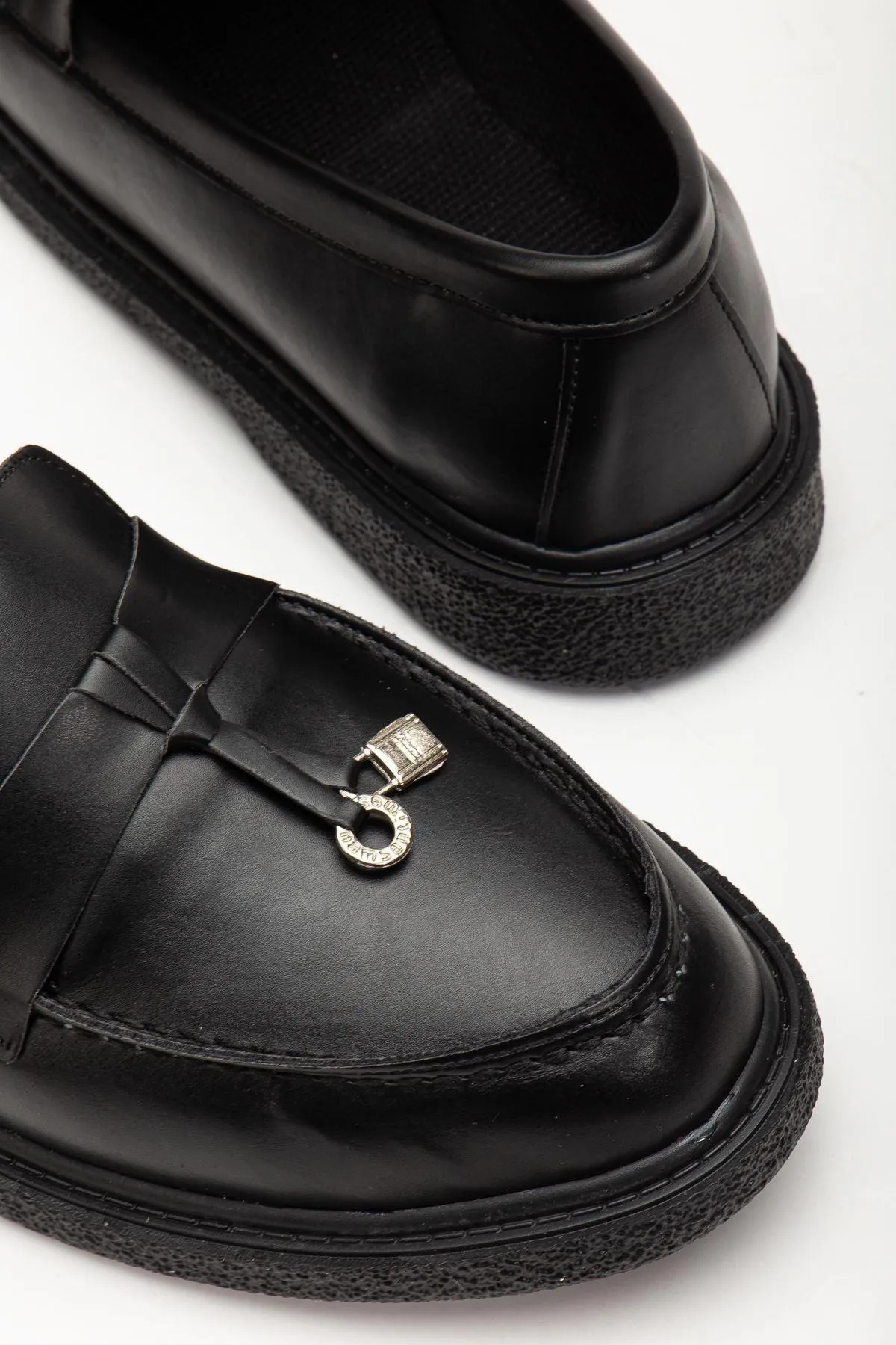 Luigi Black Skin Women's Orthopedic Ballerinas