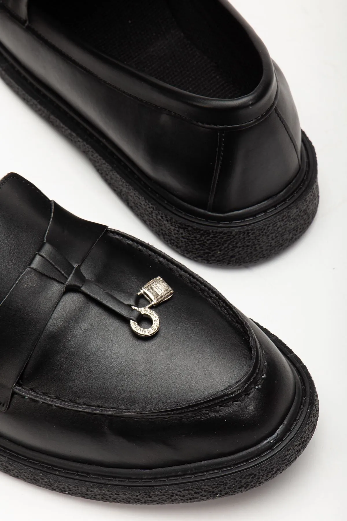 Luigi Black Skin Women's Orthopedic Ballerinas